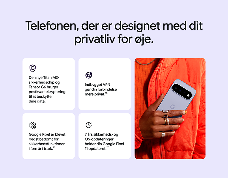Google Pixel 11 har indbygget VPN, der gør din forbindelse mere privat