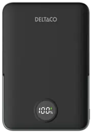 Deltaco Powerbank 5000 mAh Wireless Black
