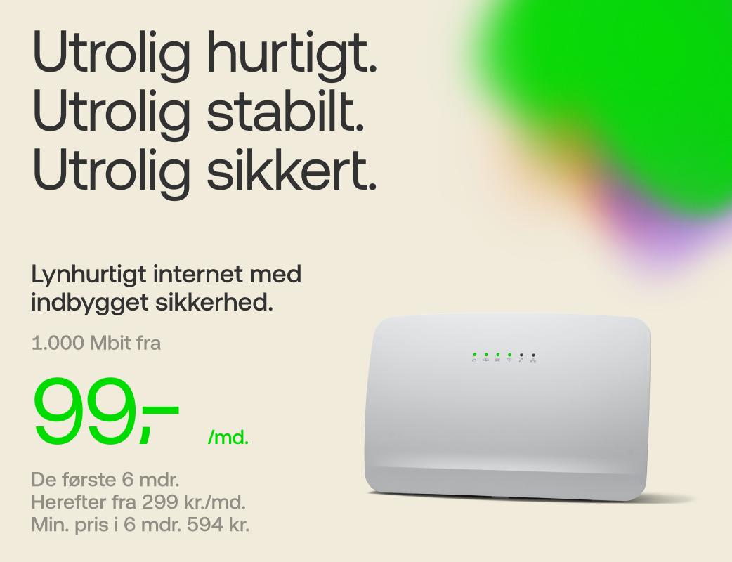 Få hurtigt internet med YouSee