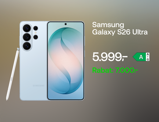 Samsung Galaxy S26 Ultra til 5999 kr. ved køb med mobilabonnement