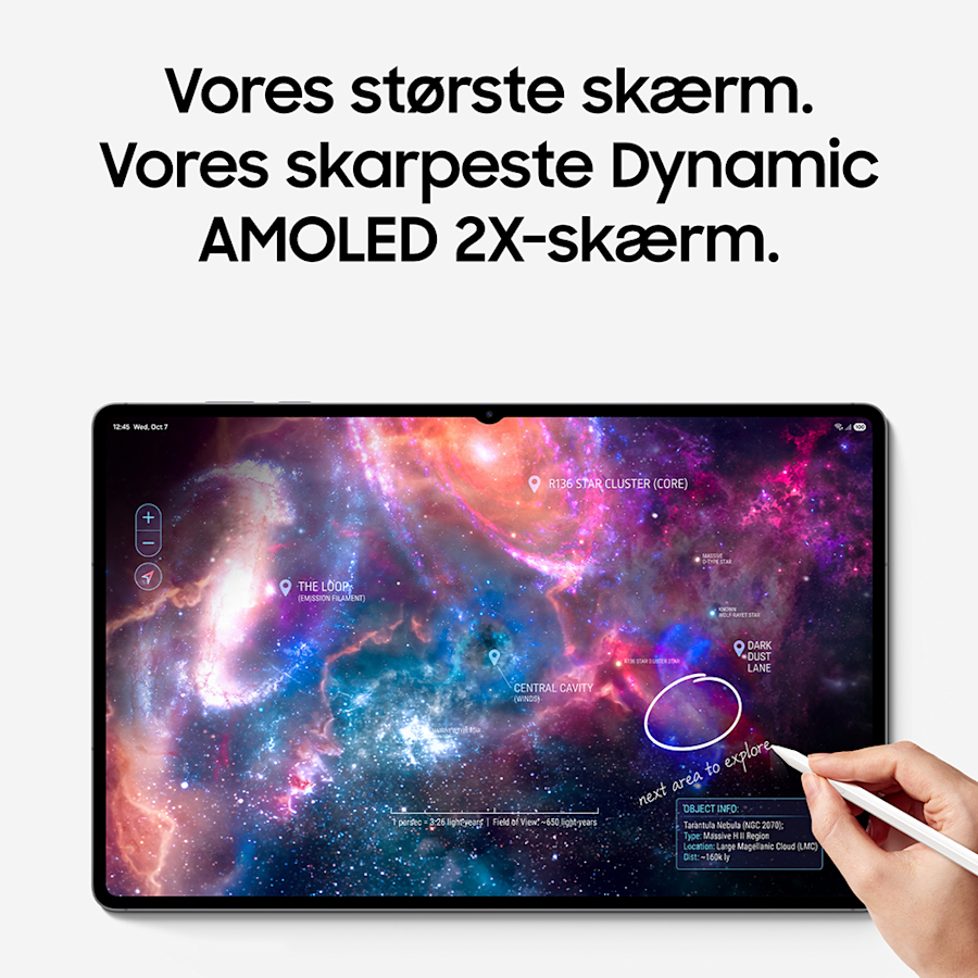 Vores største skærm. Vores skarpeste Dynamic AMOLED 2X-skærm.