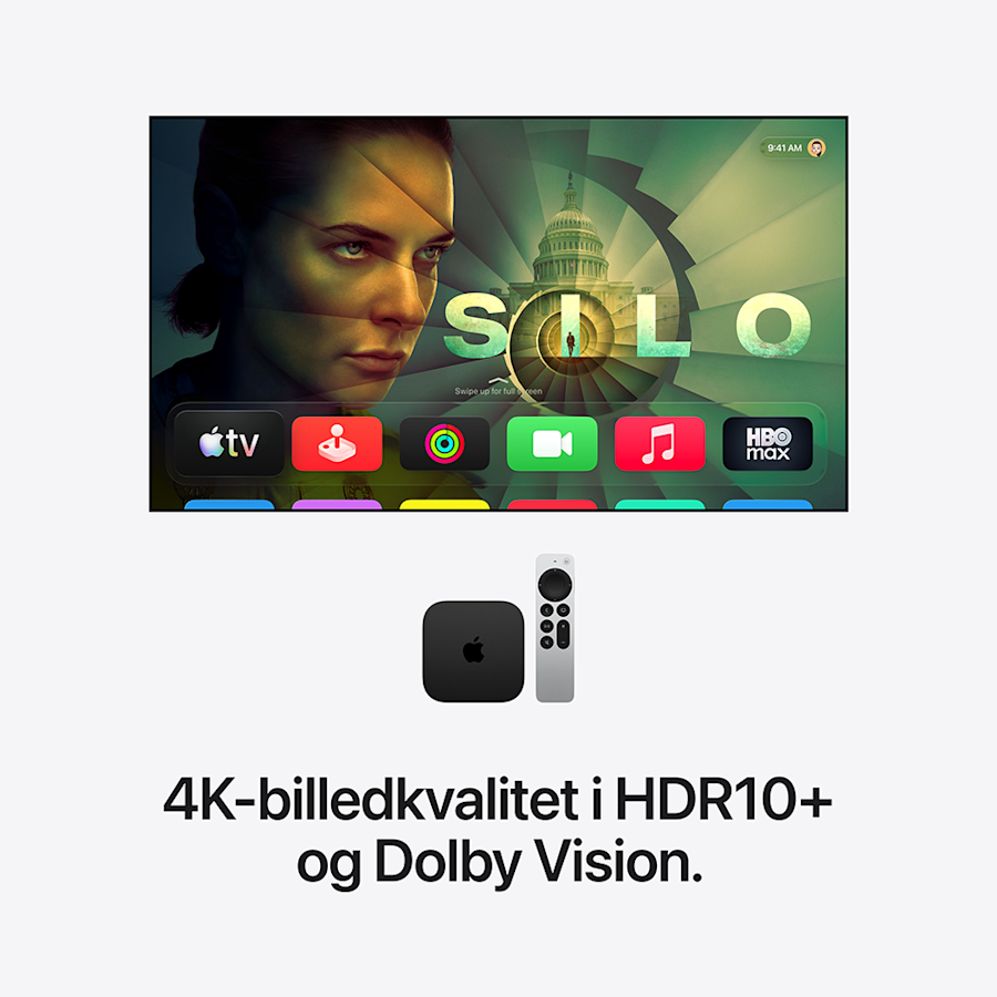 4K-billedkvalitet i HDR10+ og Dolby Vision.