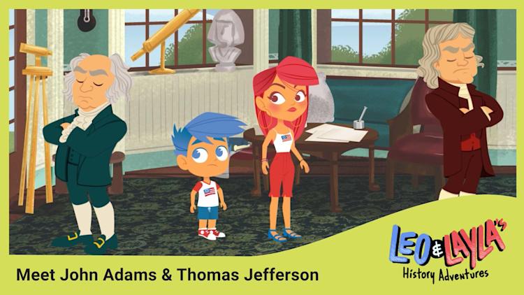 Leo & Layla Meet John Adams & Thomas Jefferson
