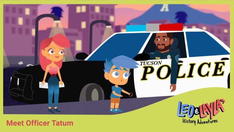 Leo & Layla Meet Officer Tatum