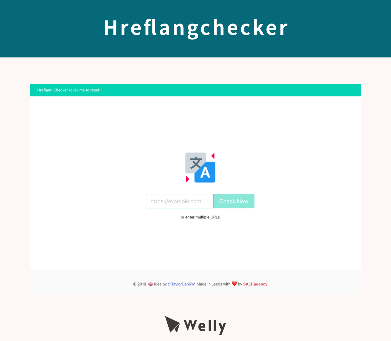 Hreflangchecker 使用畫面