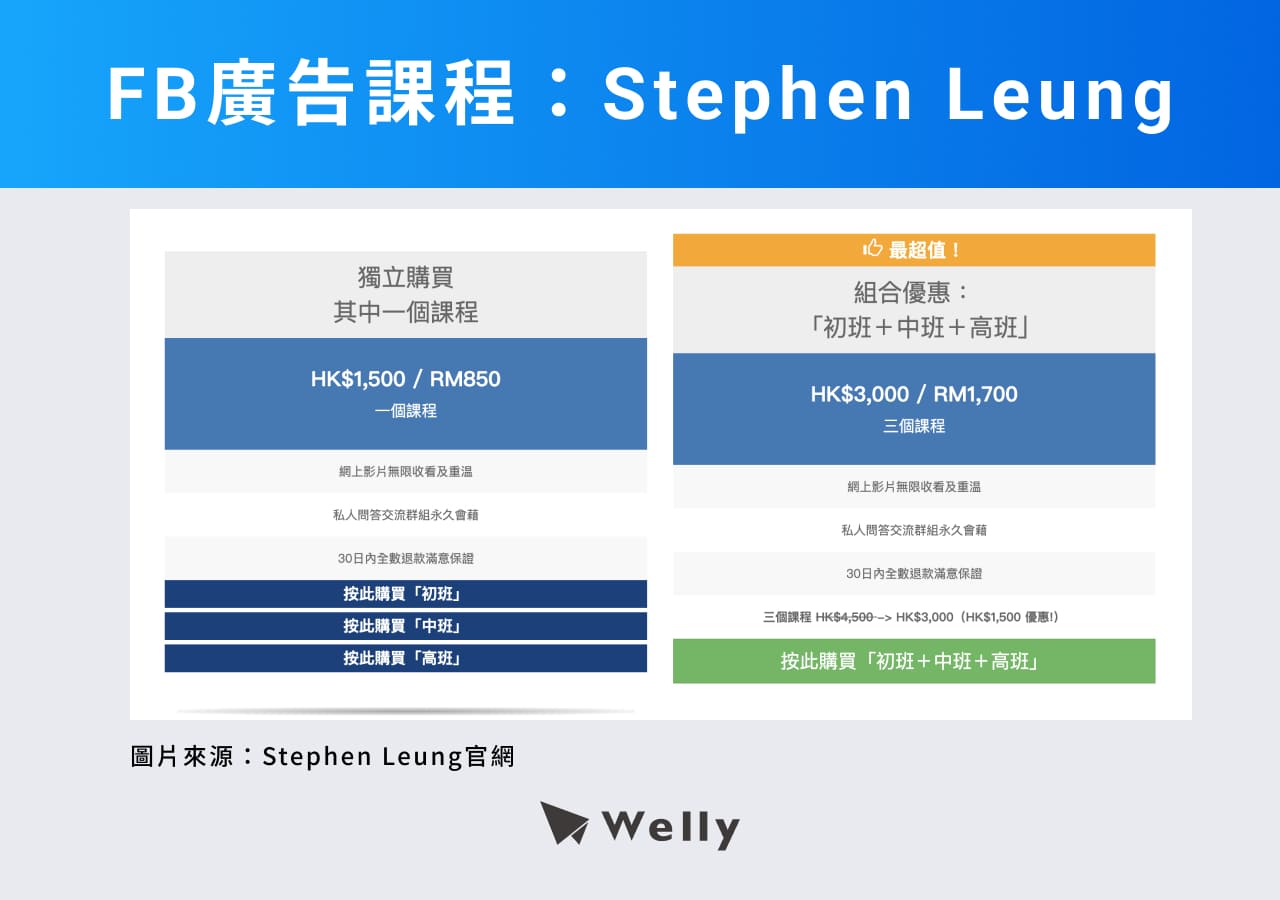 FB廣告課程：Stephen Leung