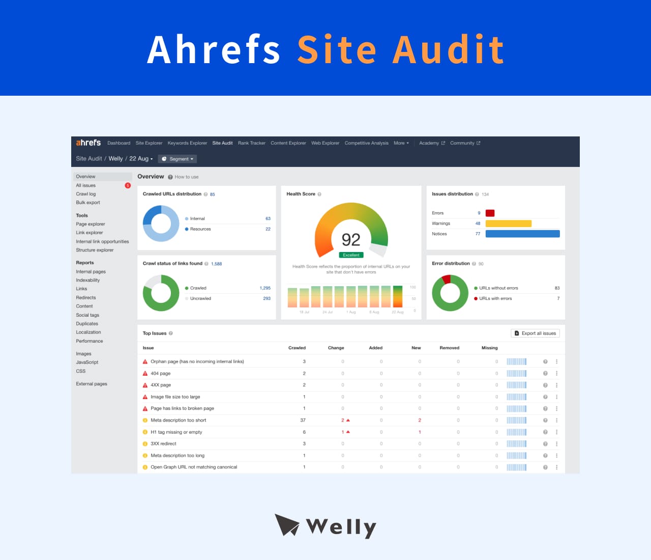 Ahrefs Site Audit