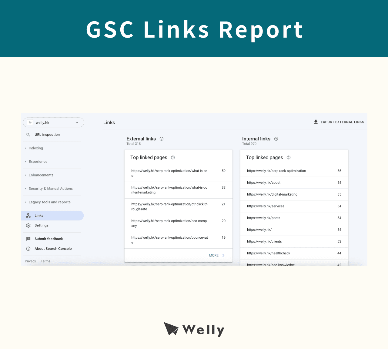 links report gsc