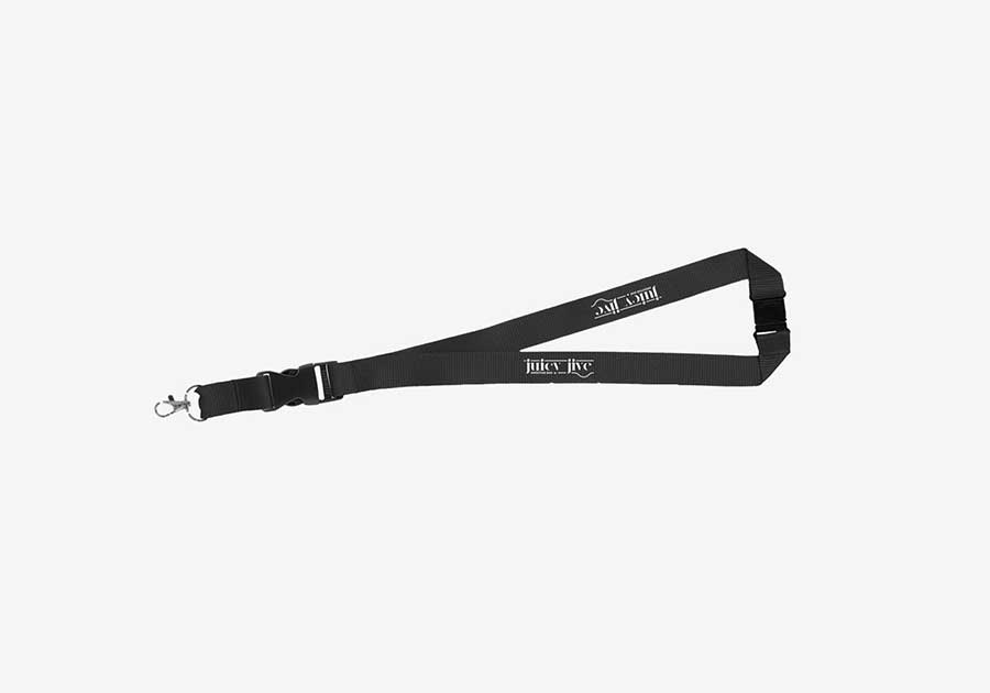 Lanyard con hebilla desmontable Yogi - Negro