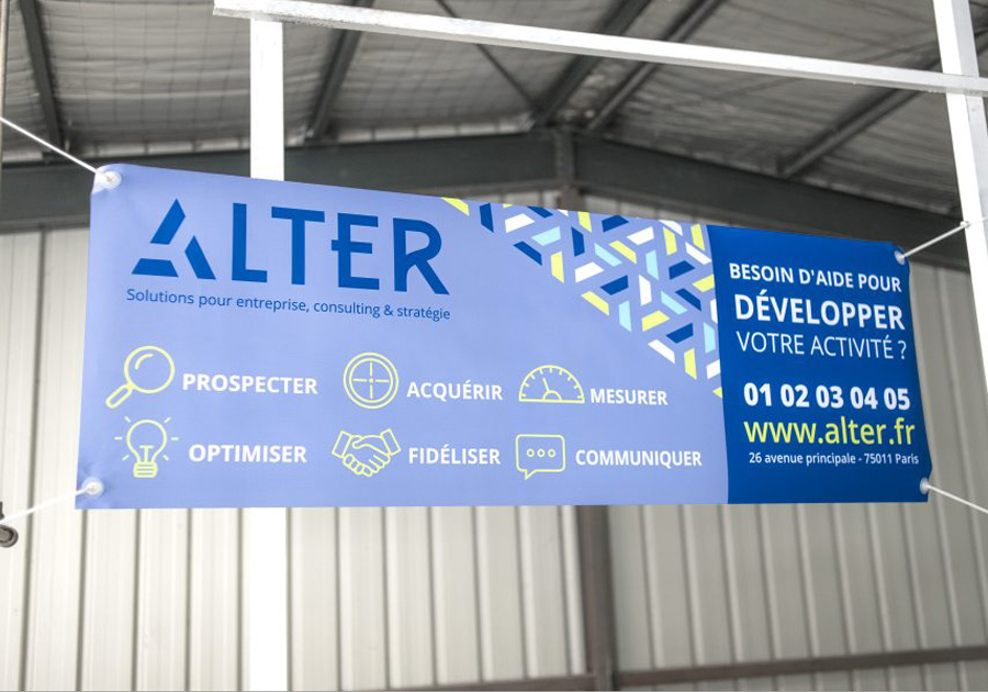 Banner de poliéster