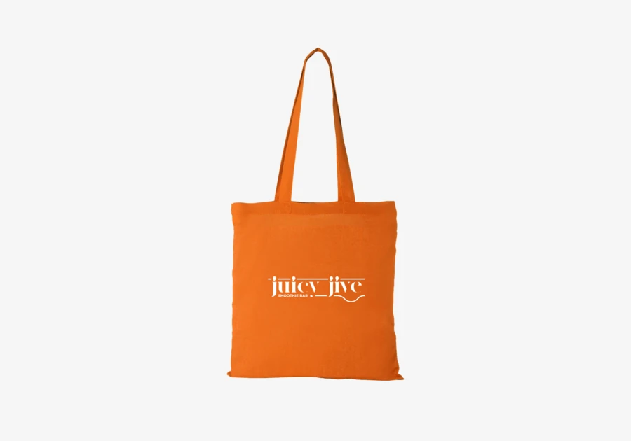 Sac de courses en coton 180 g/m² Peru 7L Orange 