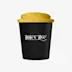 Gobelet isotherme recyclé 25 cl Americano® Espresso Eco noir jaune
