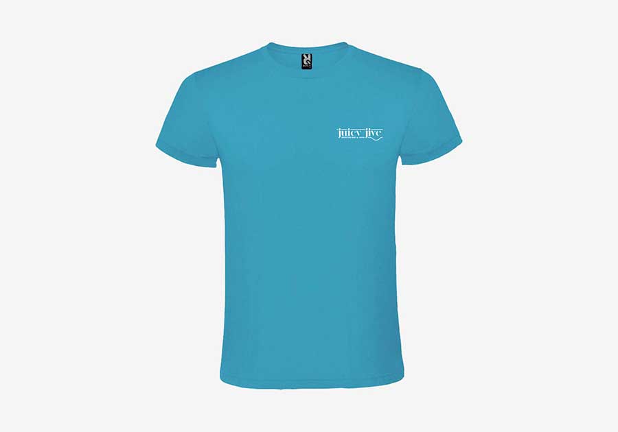 T-shirt unisexe manches courtes Atomic turquoise