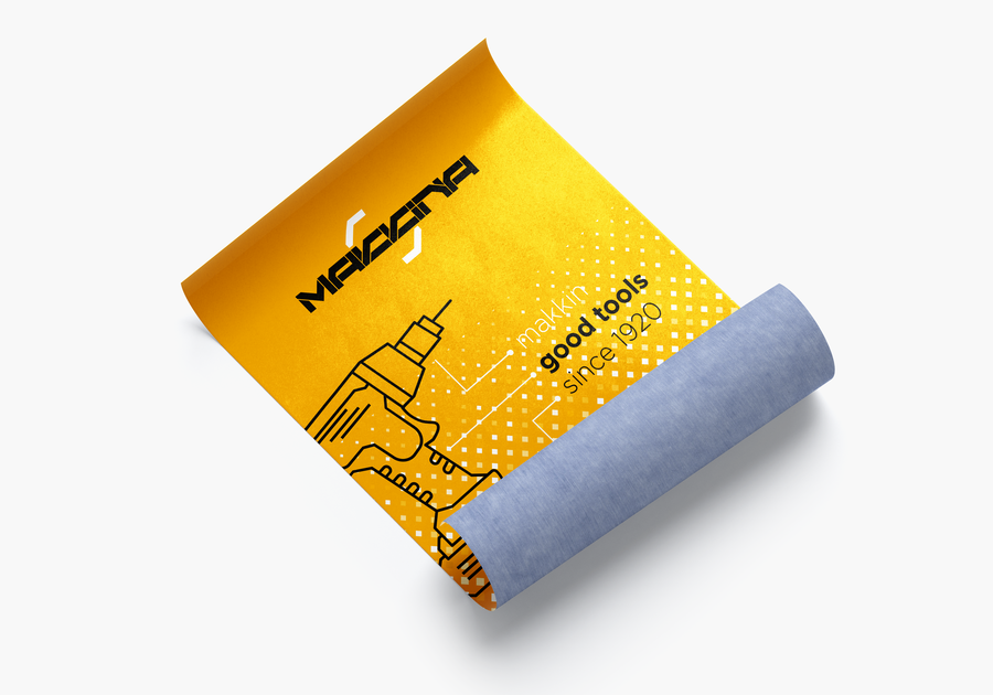 Póster para exteriores con dorso azul