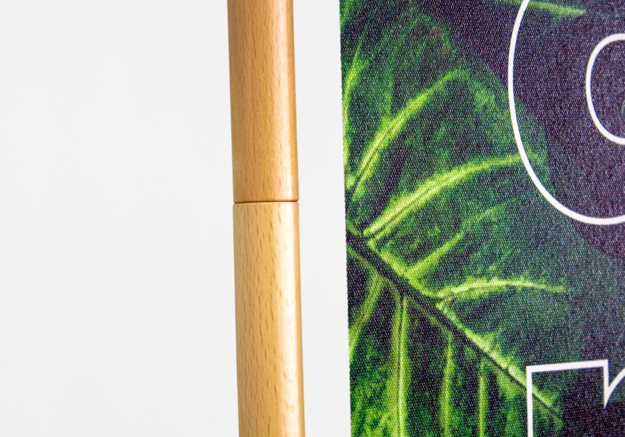 Tótem de madera barra lateral atornillada