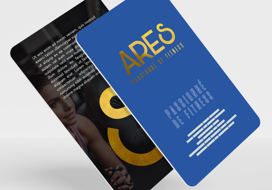 Tarjeta de PVC con áreas stampings 