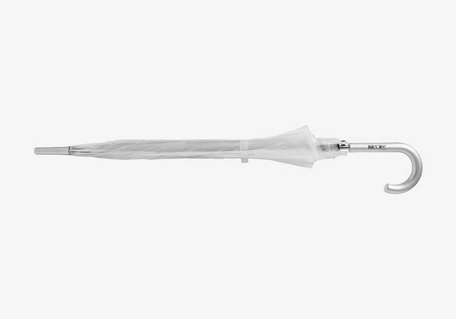 Parapluie transparent ouverture auto Kate 23" blanc transparent