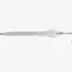 Parapluie transparent ouverture auto Kate 23" blanc transparent