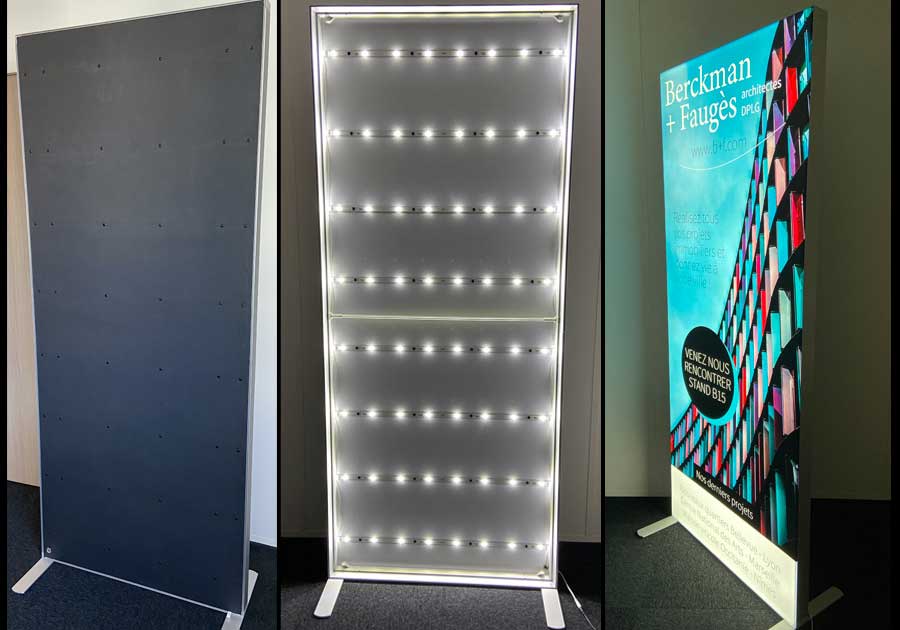 Tótem de luz led 85 x 200 cm
