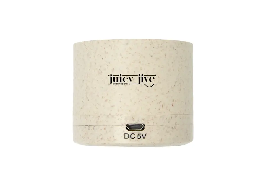 Haut-parleur Bluetooth® Kikai en paille de blé