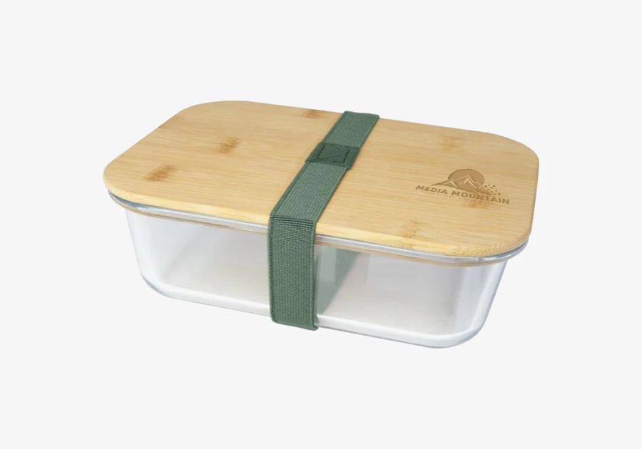 Boîte repas en verre avec couvercle bambou Roby