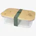 Lunchbox de vidrio con tapa de bambú Roby