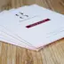 Carte Tarjeta postale papier création triplex