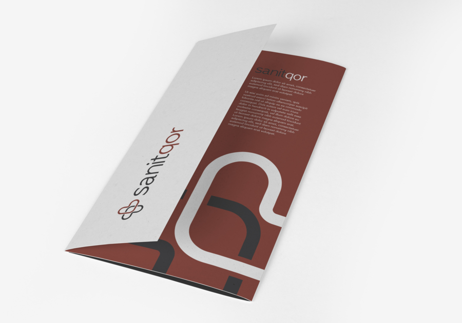 Folleto clásico de papel enrollado de 3 capas 630x297 135 g con recubrimiento semimate