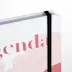 Agenda couverture rigide - 11 x 28 cm - élastique de fermeture