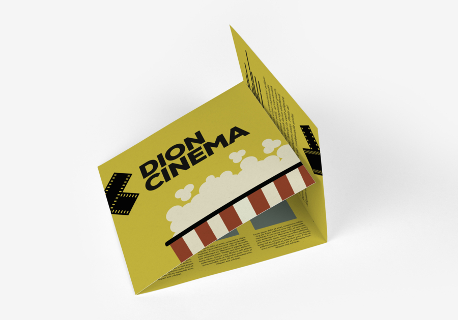 Folleto clásico de Tarjeta de invitación de doble capa en forma de acordeón, 420 x 148, 135 g, revestimiento brillante