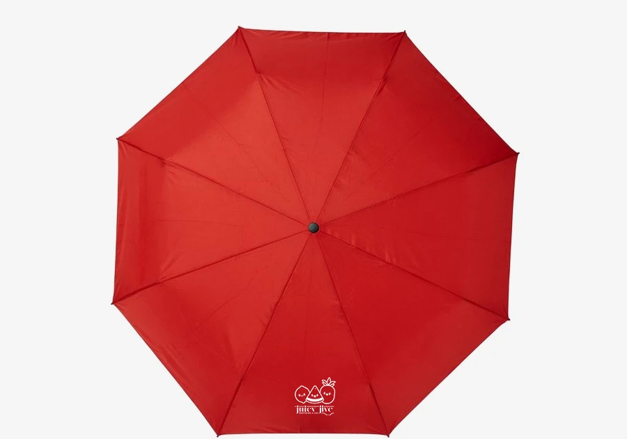 Parapluie pliant en rPET ouverture/fermeture auto Bo 21" rouge