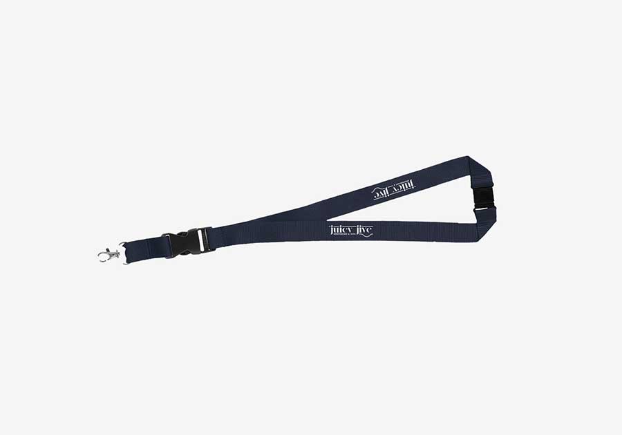 Lanyard con hebilla desmontable Yogi - azul marino