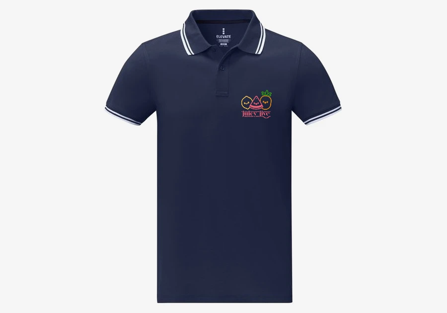 Polo tipping Amarago manches courtes homme marine
