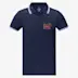 Polo tipping Amarago manches courtes homme marine