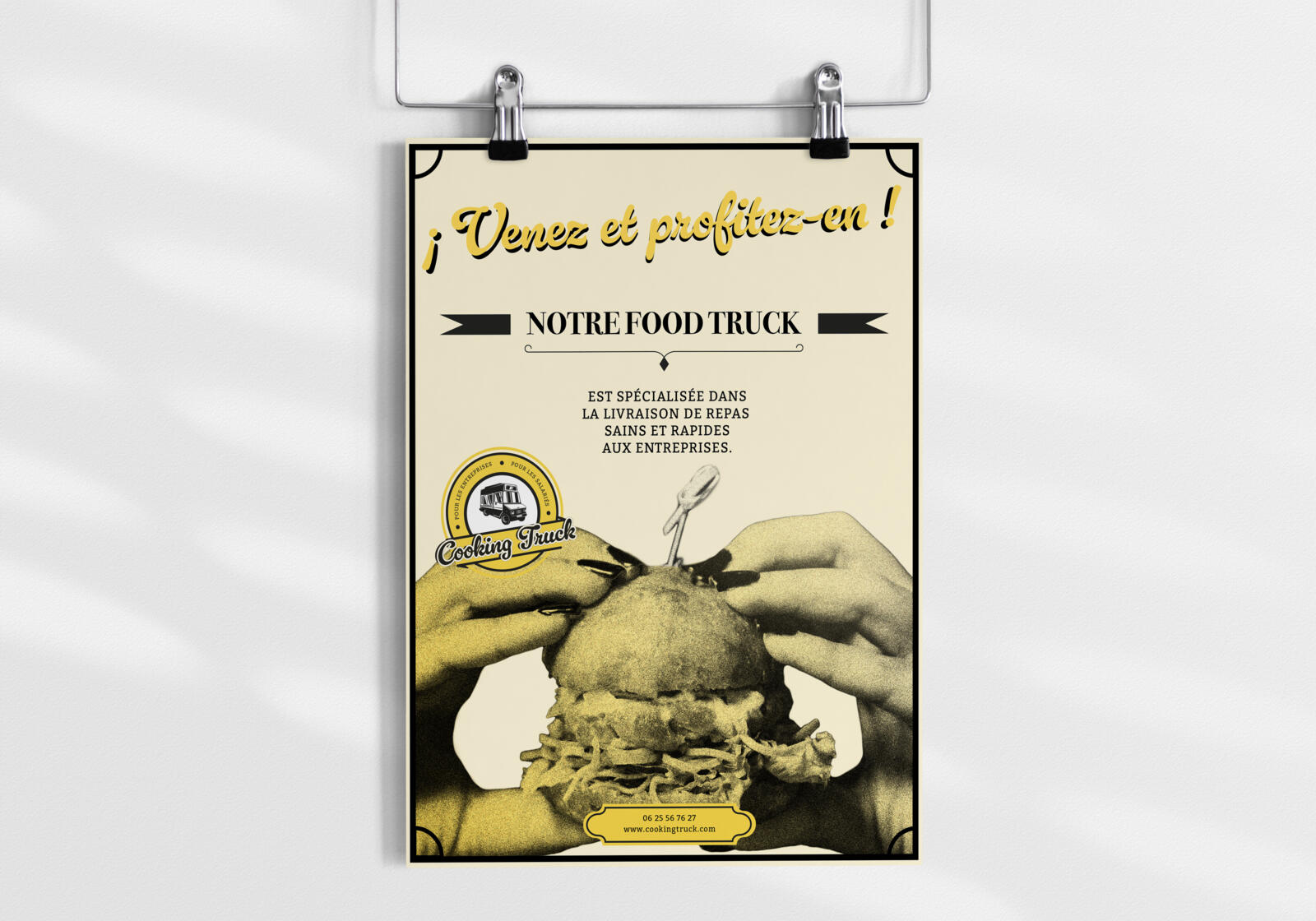 Póster de papel offset foodtruck