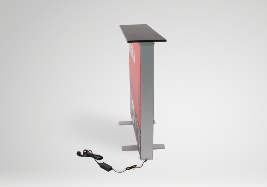 Mostrador luminoso LED lateral