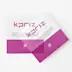 Carton d'invitation support synthetiques carré transparent