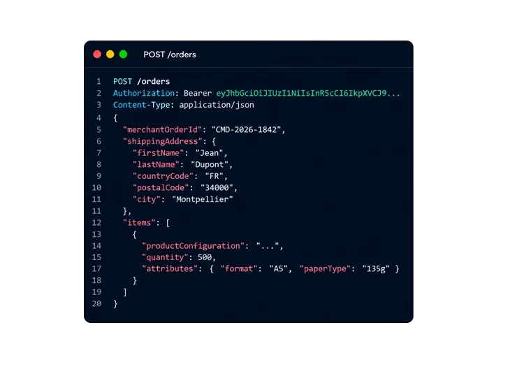 Les endpoints de l'API