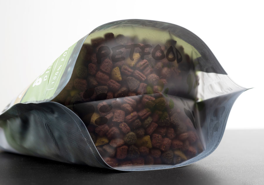 Doypack film transparente reciclable con base impresa
