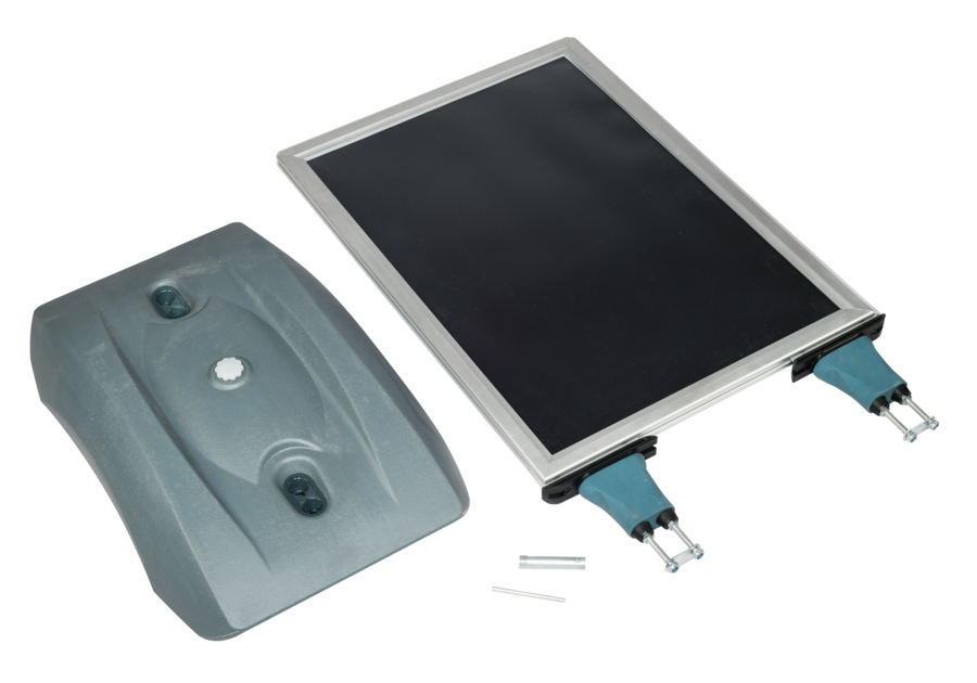 Detalles de la estructura de parada de acera impermeable