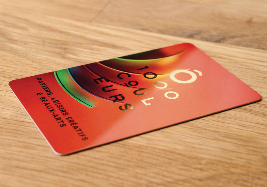 Acabados de tarjetas de presentación de PVC