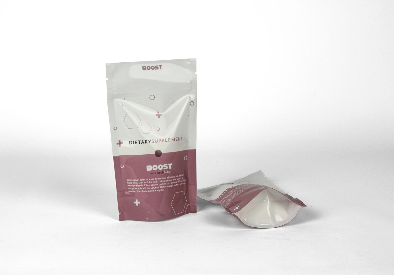 Doypack - Film transparent recyclable avec blanc de soutien