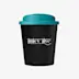 Gobelet isotherme recyclé 25 cl Americano® Espresso Eco noir uni / bleu aqua