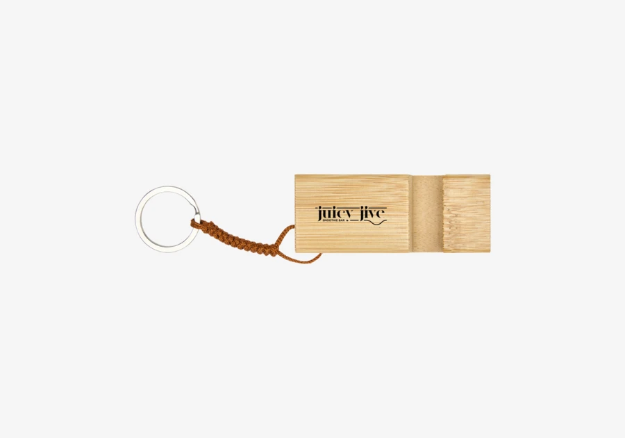 Porte-téléphone avec porte-clés bambou Bosona