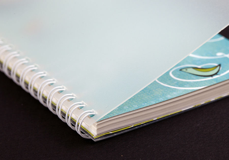Agenda a spirale transparent zoom