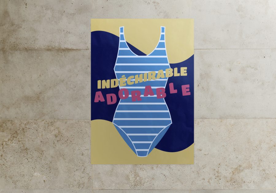 Affiche intérieure format sur mesure 105g Tyvek blanc