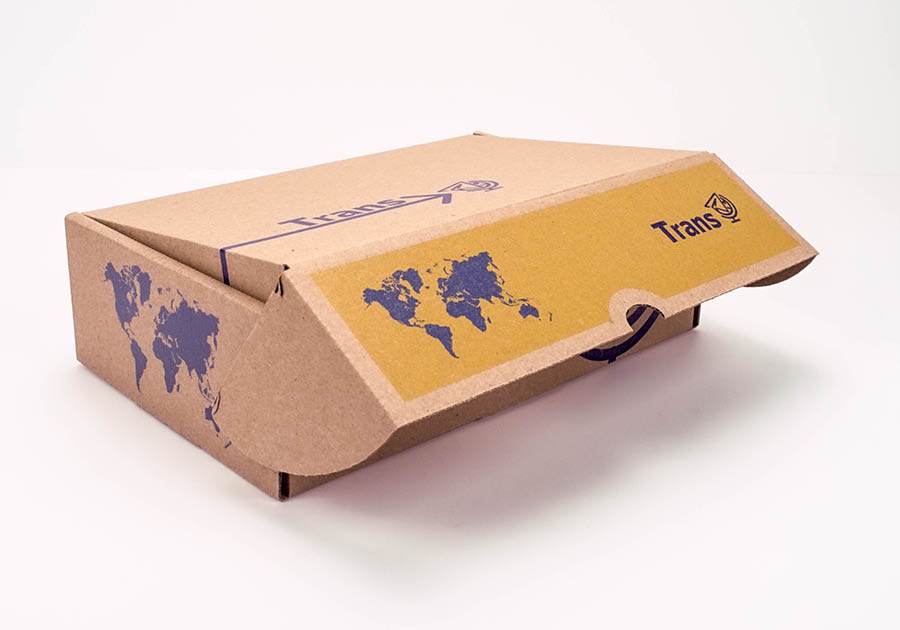 Caja de envío con solapa caja rectangular con solapa