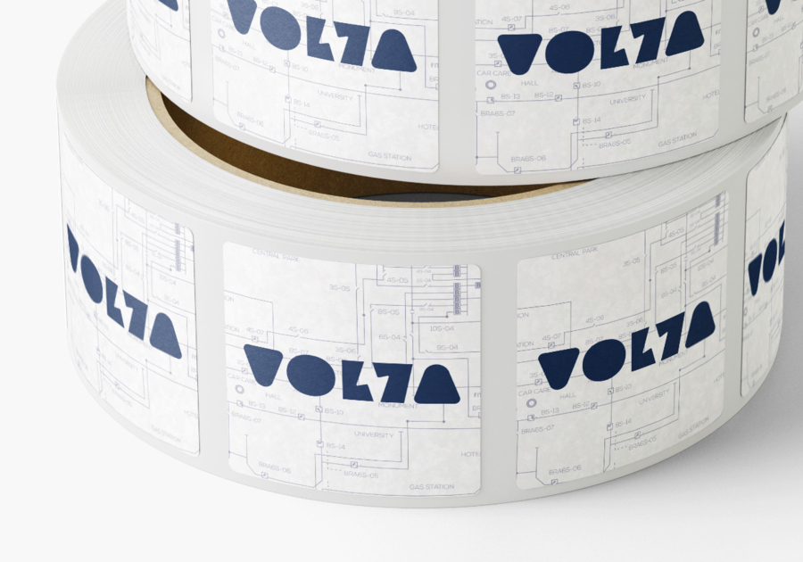 Etiqueta de papel clásica Papel clásico en capas