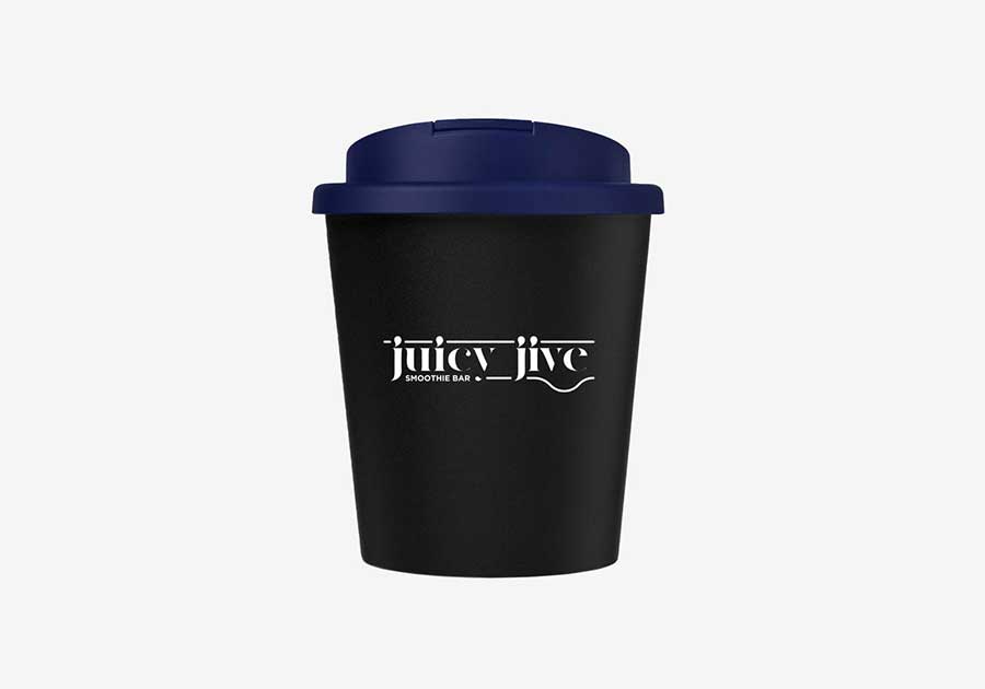 Vaso isotérmico reciclado 25 cl Americano® Espresso Eco negro azul