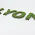 Lettre et logo dibond avec vegetal synthetique